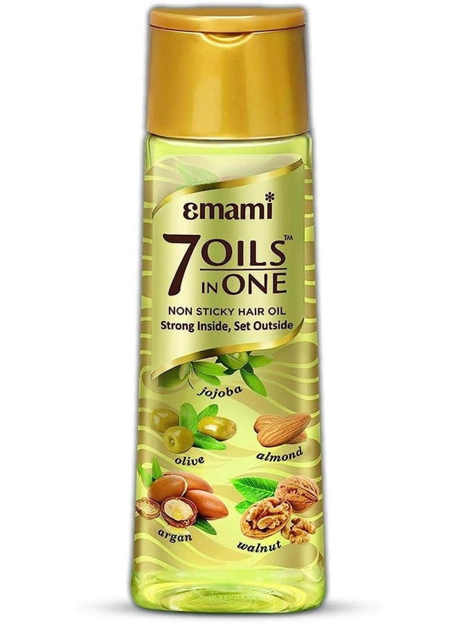 Emami 7 Oils in One Hair Oil, Non-Sticky, Strong Inside and Set Outside - 300ml - Image 1